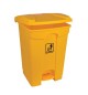 Contentor 45L Plástico Amarelo com Pedal