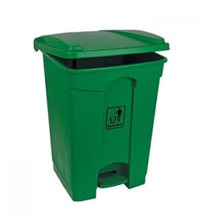 Contentor 45L Plástico Verde com Pedal