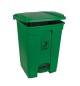 Contentor 45L Plástico Verde com Pedal