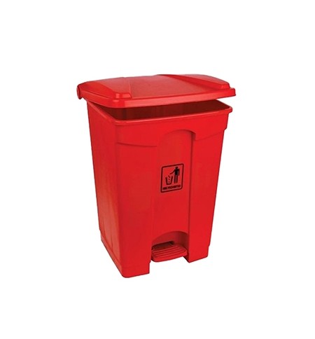 Contentor 45L Plástico Vermelho com Pedal