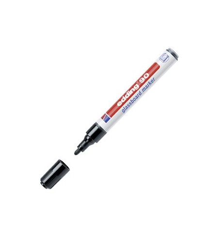 Marcador Vidros Edding 90 2-3mm Preto 1un