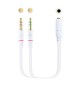 Adaptador Jack 3.5mm Fêmea / 2x Macho 20cm