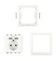 Tomada de Parede Encastre 2x Portas USB-A
