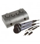 Set Karaoke 2 Microfones + 1 Promix02