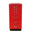 Movel Metal 673x279x429 com 8 Gavetas Vermelho