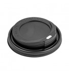 Tampa Alta para Copos 360/480ml 9cm Preto PS 100un