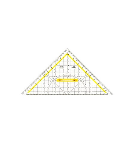 Esquadro Desenho HYP25cm Aristo AR16504 com Pega Removível