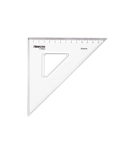 Esquadro Plástico Cristal 45G-20cm Aristo Geocollege AR23420