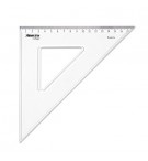 Esquadro Plástico Cristal 45G-25cm Aristo Geocollege AR23425