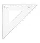 Esquadro Plástico Cristal 45G-30cm Aristo Geocollege AR23430