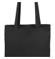 Saco de Compras 100% Algodão Alças Compridas 140g Preto