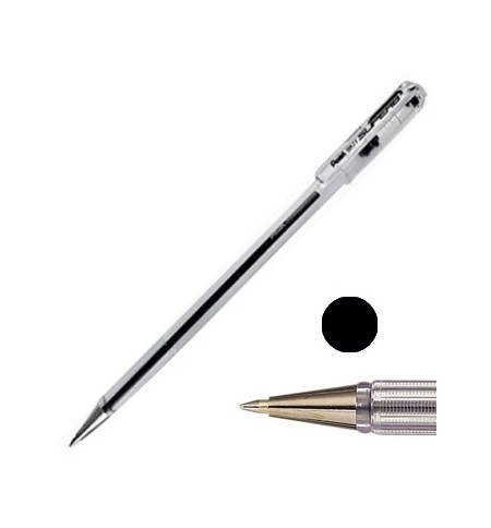 Esferográfica Pentel BK 77 Preto 0,7mm 12un
