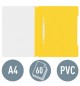 Classificador Capa Transparente Amarelo Leitz 4191 25un