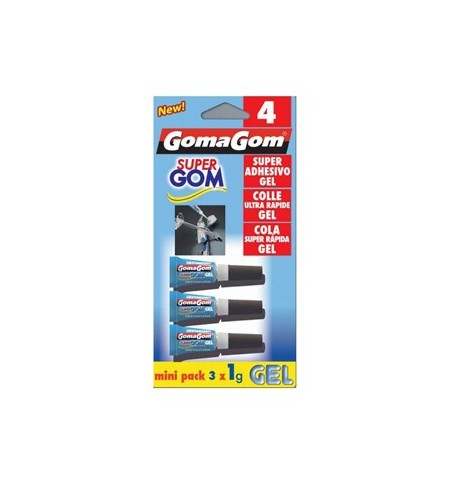 Cola Rápida 1g Instantânea Gel Mini Pack Blister 3un