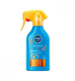 Protetor Solar SPF50 Nivea Sun Protege Bronzeia Spray 270ml