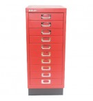 Movel Metal 673x279x429 com 10 Gavetas 51mm Vermelho