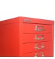 Movel Metal 673x279x429 com 10 Gavetas 51mm Vermelho