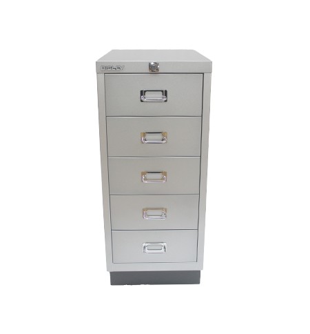 Movel Metal com Fecho 673x279x429mm com 5 Gavetas Silver