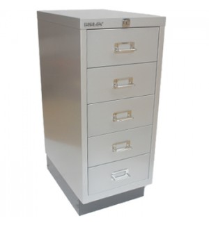 Movel Metal com Fecho 673x279x429mm com 5 Gavetas Silver