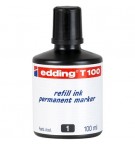 Recarga Marcadores Permanentes Edding T-100 100ml Preto