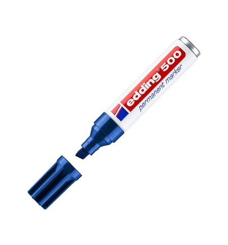Marcador Permanente Grosso Edding 500 2-7mm Azul 1un