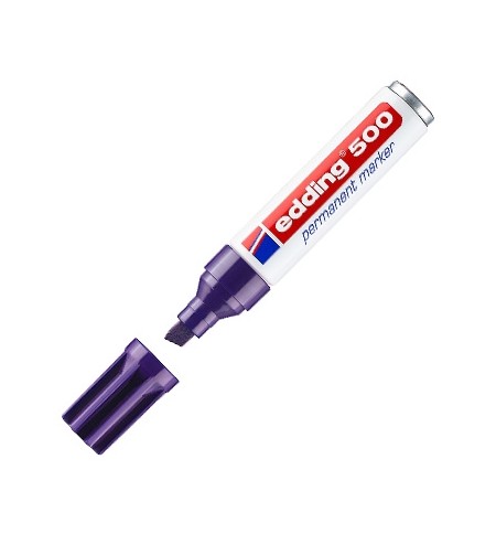 Marcador Permanente Grosso Edding 500 2-7mm Violeta 1un