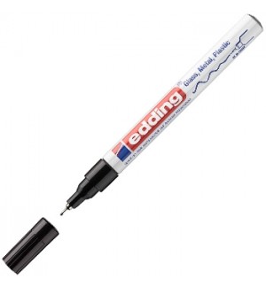 Marcador Permanente Fino Edding 780 0,8mm Preto 1un