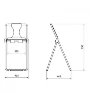 Suporte Rolo Papel Industrial para Chão 1un