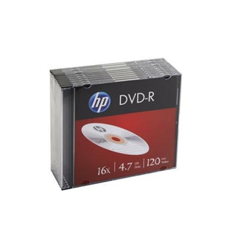 DVD-R 4.7GB 16x HP Slim Case 10un