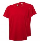 T-Shirt Criança Algodão 155g Vermelho Tamanho 12/14 Pack 2un