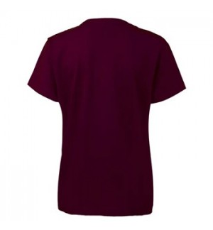 T-Shirt Criança Algodão 155g Bordeaux Tamanho 9/11 Pack 2un