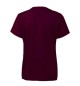 T-Shirt Criança Algodão 155g Bordeaux Tamanho 12/14 Pack 2u