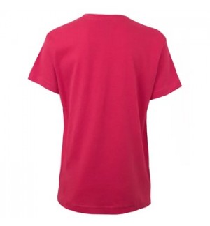 T-Shirt Criança Algodão 155g Rosa Forte Tamanho 12/14 Pack2