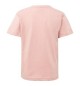 T-Shirt Criança Algodão 155g Rosa Pastel Tamanho 5/6 Pack2