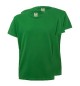 T-Shirt Criança Algodão 155g Verde Kelly Tamanho 9/11 Pack2