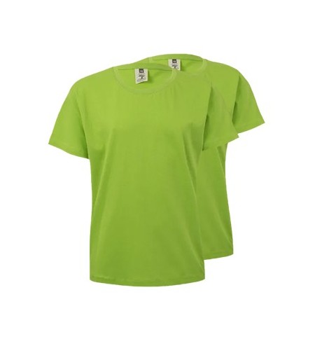 T-Shirt Criança Algodão 155g Lima Tamanho 7/8 Pack 2un