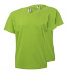 T-Shirt Criança Algodão 155g Lima Tamanho 12/14 Pack 2un