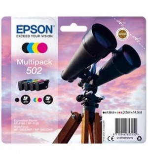 Pack Tinteiros Epson 502 4 Cores C13T02V64010