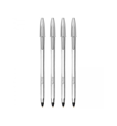 Esferográfica BIC Edição Especial Preto 1mm Prateado 4un