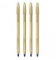 Esferográfica BIC Edição Especial Azul 1mm Dourado 4un
