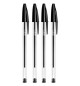 Esferográfica BIC Cristal Ball Point Preto 1mm 4un