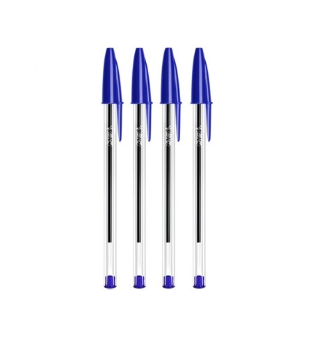 Esferográfica BIC Cristal Ball Point Azul 1mm 4un