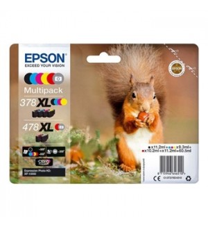Pack Tinteiros Epson 378XL / 478XL 6 Cores C13T379D4010