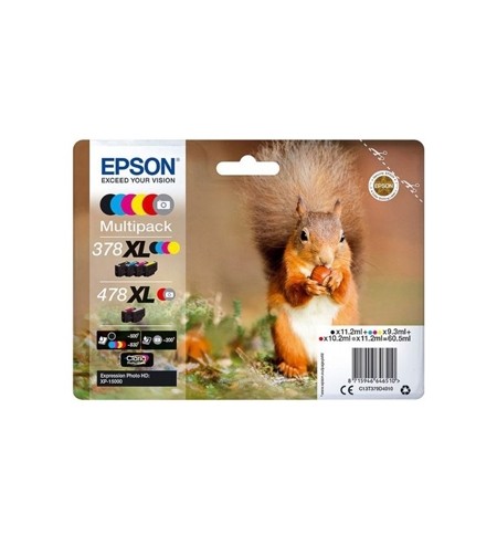 Pack Tinteiros Epson 378XL / 478XL 6 Cores C13T379D4010