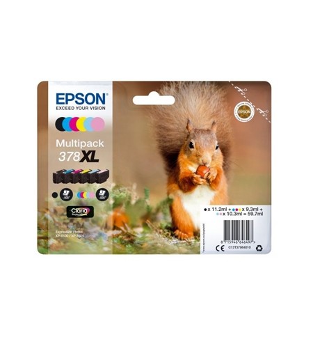 Pack Tinteiros Epson 378XL 6 Cores C13T37984010