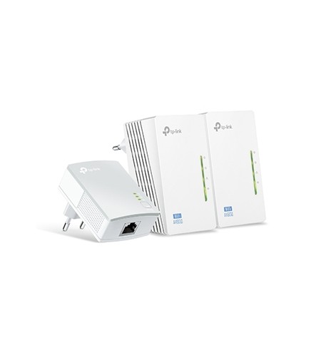 Kit PowerLine 500Mbps c/Wir n 300Mbps 3un