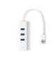 Adaptador USB-A 3.0 para Ethernet Gigabit + 3 Portas USB-A