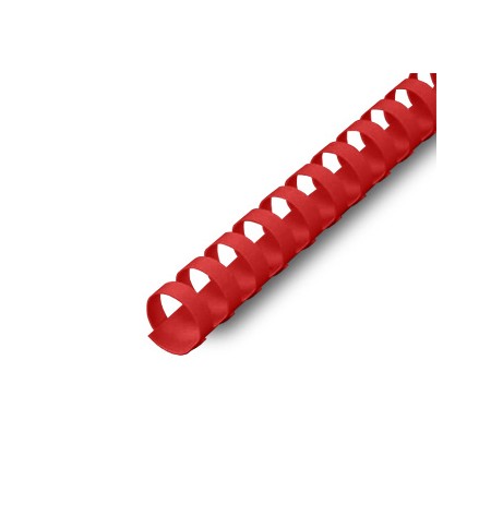 Argolas PVC Encadernar 16mm Vermelho 130 Folhas 100un