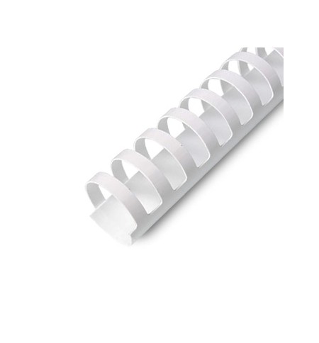 Argolas PVC Encadernar 19/20mm Branco 165 Folhas 100un