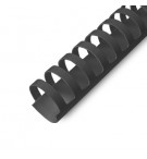 Argolas PVC Encadernar 19mm Preto 165 Folhas 100un